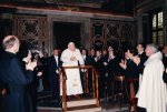 Ingresso del Papa nella Sala Clementina