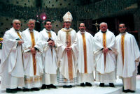 Mons. Domenico Cancian con D. Carlos e D. Giuseppe