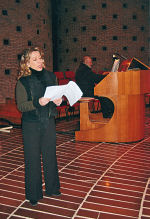 Il soprano Maria Pia Giordanelli e il Maestro P. Carlo Andreassi fam