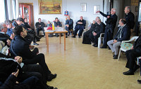 Gli SDFAM con i FAM in visita alla Casa per Anziani di Montecchio