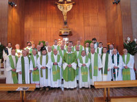 Sacerdoti della Diocesi di Citt di Castello inseme al loro Vescovo Mons. Cancian
