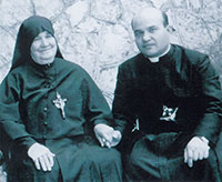 M. Speranza con P. Giuseppe Goffredo FAM nel giorno della sua Ordinazione Sacerdotale