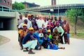 Mons. Giorgio Biguzzi e giovani della Diocesi di Makeni - Sierra Leone per la GMG