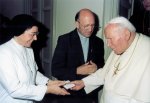 Il Padre Generale fam e la Madre Generale eam ricevuti dal Papa