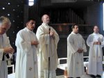 Il Padre generale alla concelebrazione con i due neo-professi