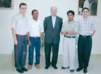 P. Lucas con i novizi