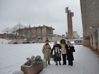 La neve fa del Santuario un paesaggio incantato
