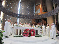 Concelebrazione 60 FAM e cinquantesimo di professione religiosa di p. Giovanni e p. Mario