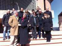Fidanzati dell'unità pastorale beate Angelina e Vanna con il parroco don Domenico Cannizzaro