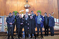 Mons. Ceccobelli con i Seminaristi di Viterbo