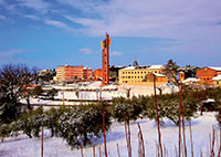 Il Santuario sotto la neve