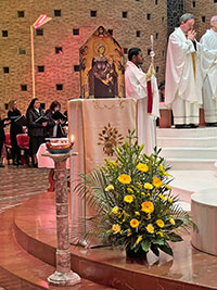 Madonna di S. Brizio, con la lampada giubilare