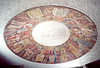 Mosaico della Cripta, Maria con gli apostoli)